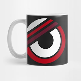 Geometric red modern abstract Mug